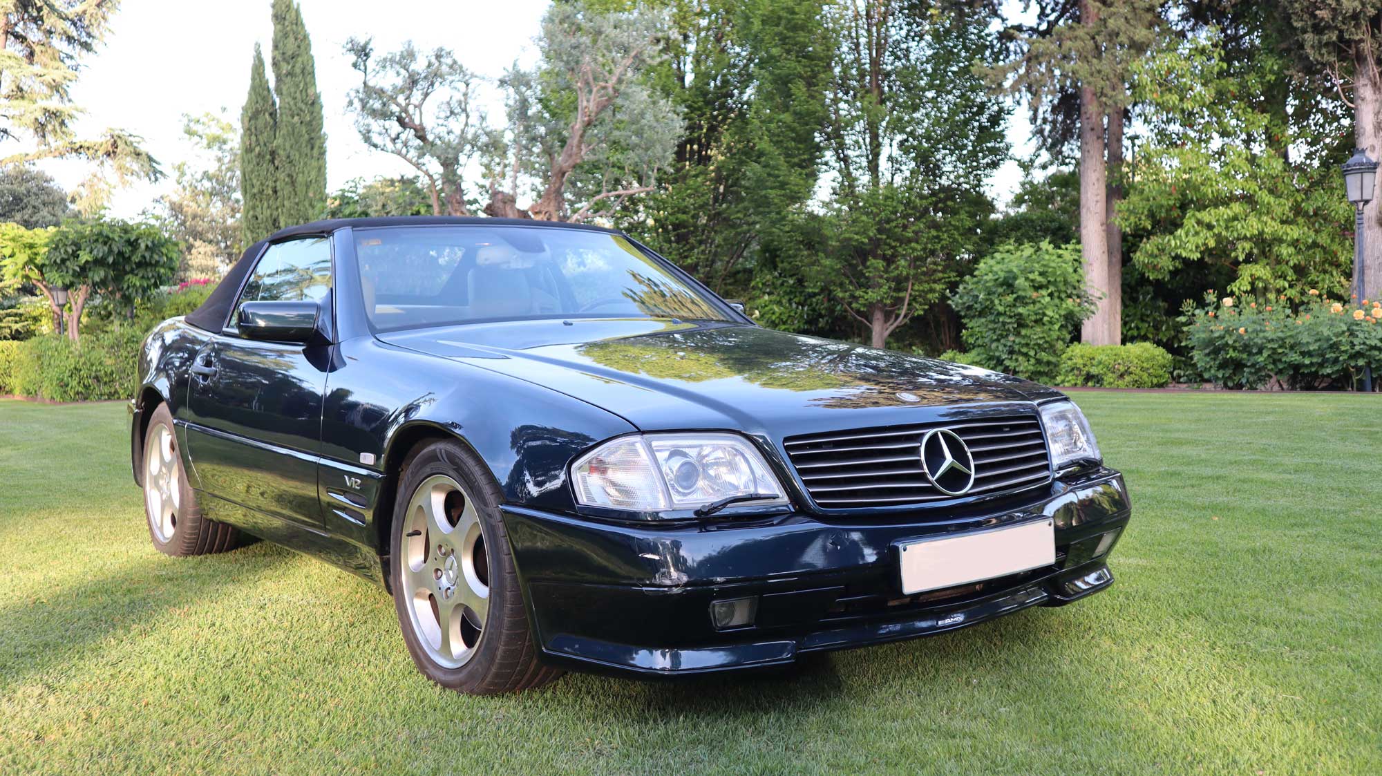 Mercedes_Benz_SL_600_frente_lateral love for classic Cars Alquiler madrid